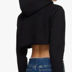 Givenchy Black Cropped Sweatshirt